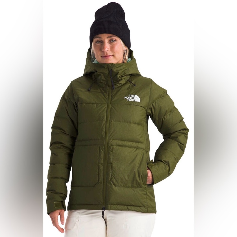 The North Face Women's First Turn Down Olive Puffer Jacket NWT 0294